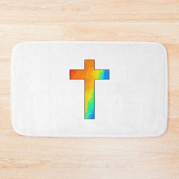 Item preview, Rainbow cross, LGBTQ, Faith designed and sold by Haley Cole.