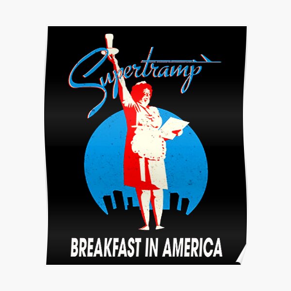petit déjeuner en amérique fleur supertramp art de haute qualité Poster