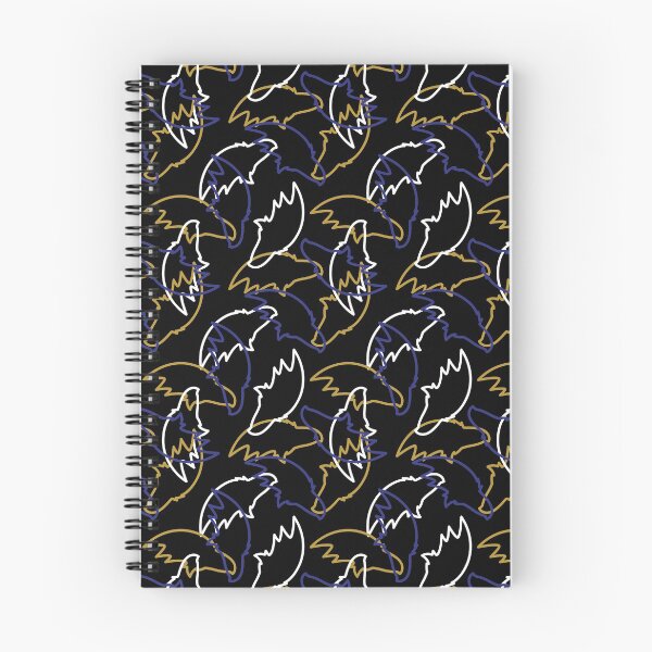 Item preview, Baltimore Ravens Pattern, Black Background designed and sold by brittlouise.