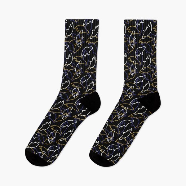 Item preview, Baltimore Ravens Pattern, Black Background designed and sold by brittlouise.