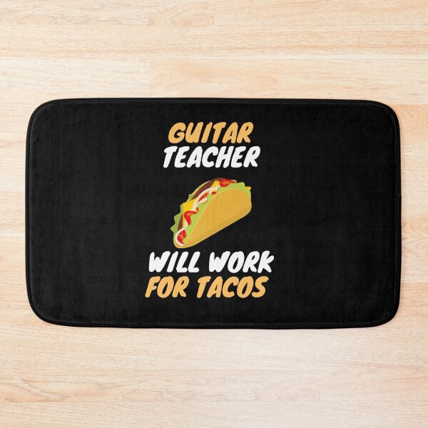 Item preview, guitar teachers love tacos designed and sold by SnowballStep.