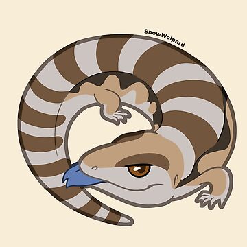 Artwork thumbnail, Little Blue Tongue Skink by SnowWolpard