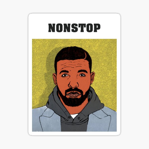 Drake portrait Sticker