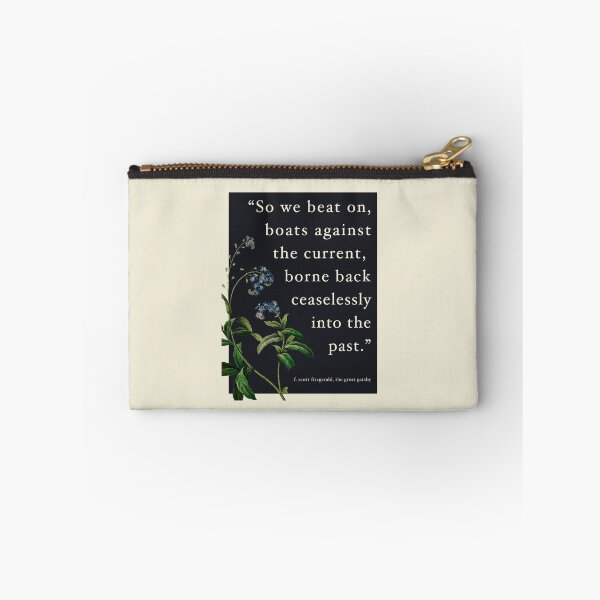 Item preview, "Boats Against The Current" Great Gatsby Quote designed and sold by sky stephens.