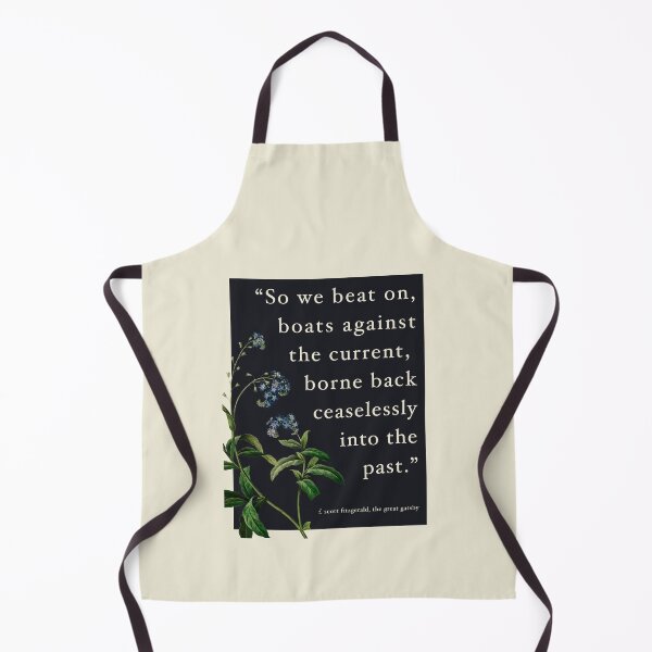 Item preview, "Boats Against The Current" Great Gatsby Quote designed and sold by sky stephens.
