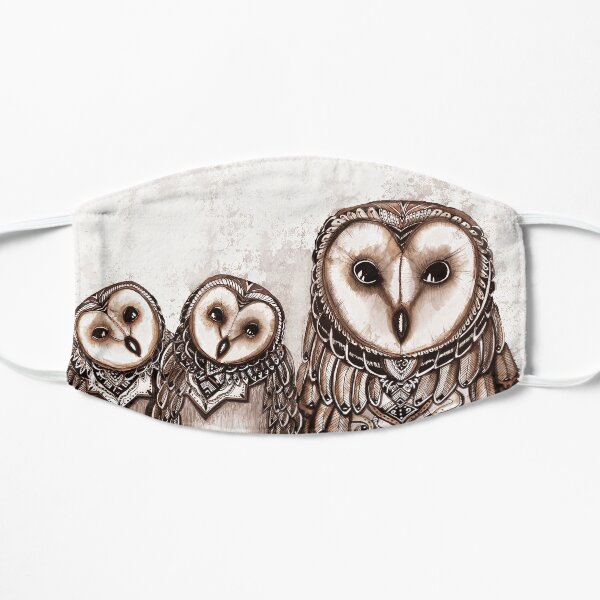 Owl trio Flat Mask