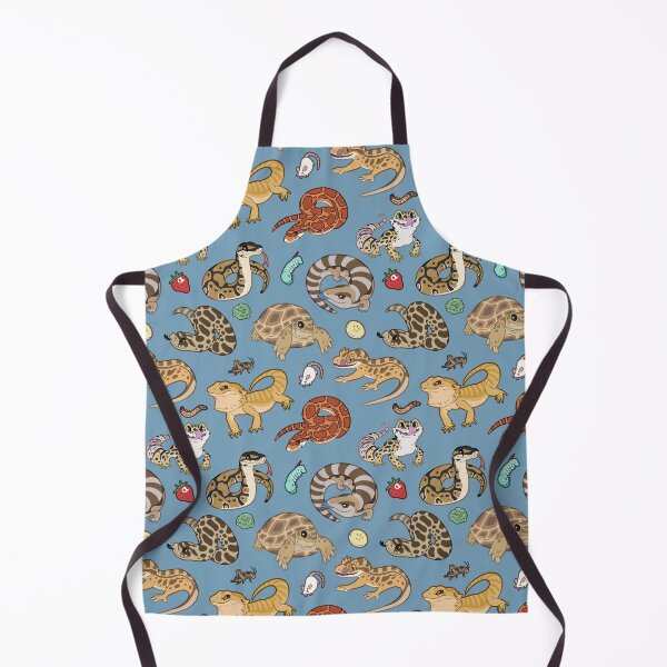 Item preview, Reptile Pets Pattern - Blue designed and sold by SnowWolpard.