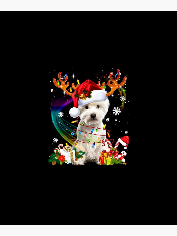 Westie Reindeer Christmas Tree Lights by GarethDennis