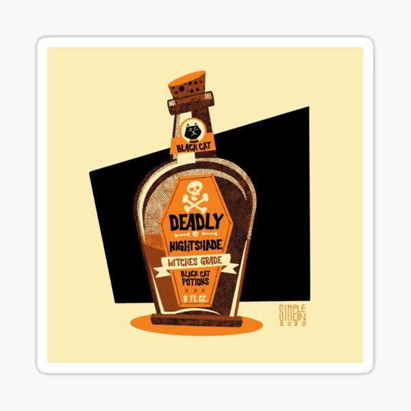 Drawlloween 2020 Day 04A- Poison Sticker