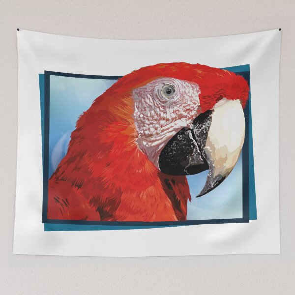 Item preview, red macaw designed and sold by obscurite.