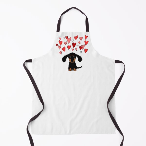 Item preview, Cute Dachshund Puppy Dog with Valentine Hearts designed and sold by Jenn Inashvili.