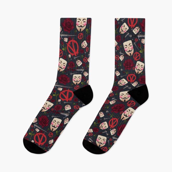 Item preview, V for vendetta but it’s a looping pattern designed and sold by Freckles Fernicola.