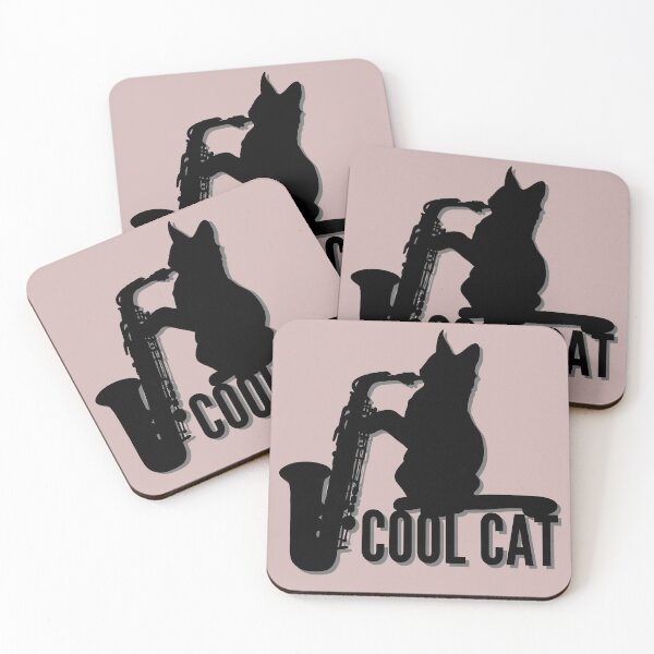 Item preview, Cool Cat Saxophone Player  designed and sold by CozyMarket.