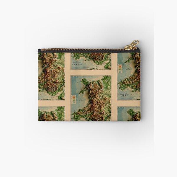 Item preview, 1913 Wales Relief Map 3D digitally-rendered designed and sold by ThinkAboutMaps.