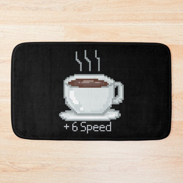 Item preview, Pixelated Coffee Cup Plus 6 Speed designed and sold by MixedBagMerch.