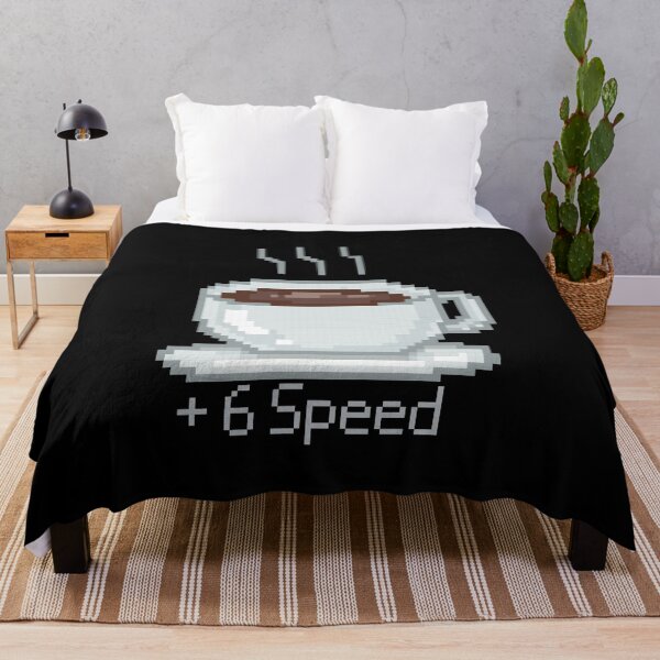 Item preview, Pixelated Coffee Cup Plus 6 Speed designed and sold by MixedBagMerch.