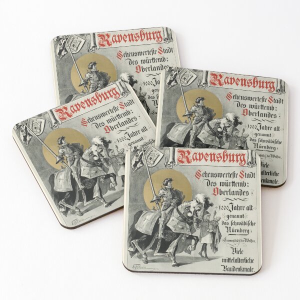 Item preview, retro ravensburg die metropole oberschwabens designed and sold by CorasPosters.