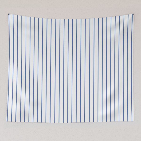 Item preview, Narrow blue and white stripes designed and sold by LittleBettyMakes.