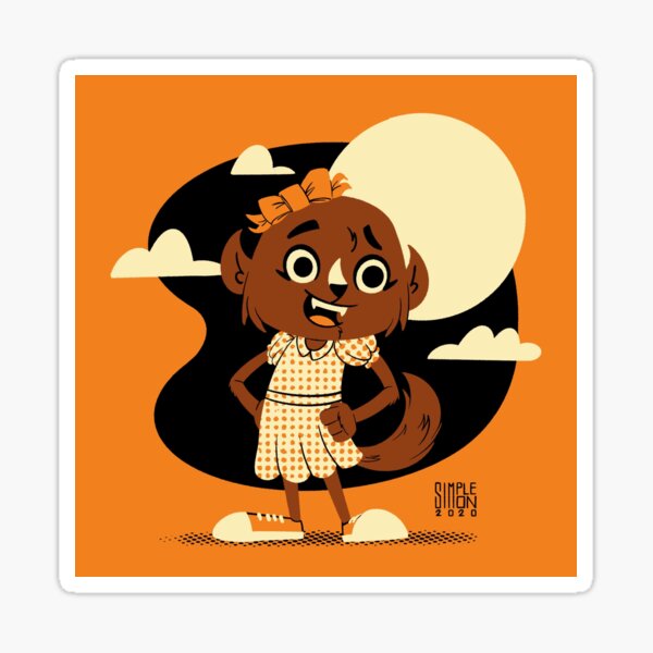 Drawlloween 2020 Day 01- Werewolf Sticker