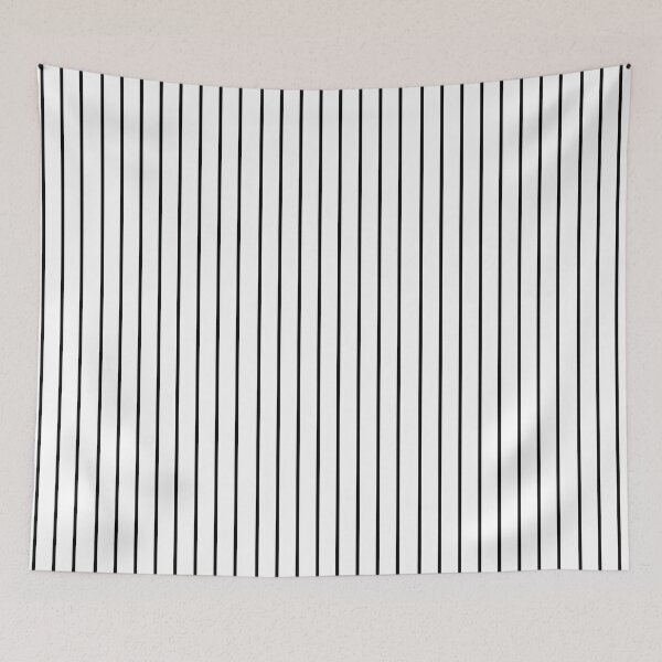 Item preview, Narrow black and white stripes designed and sold by LittleBettyMakes.