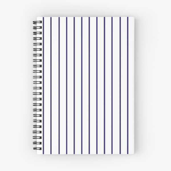 Item preview, Narrow navy blue and white stripes designed and sold by LittleBettyMakes.