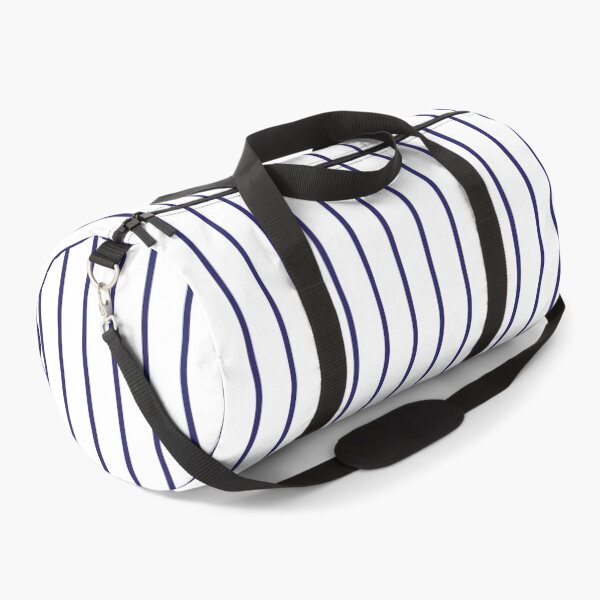 Item preview, Narrow navy blue and white stripes designed and sold by LittleBettyMakes.