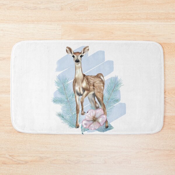 Item preview, Deer in Winter Forest designed and sold by adortopia.