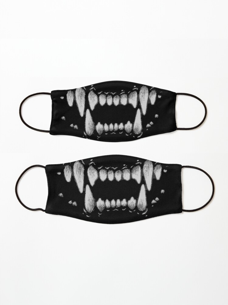 wolf teeth face mask