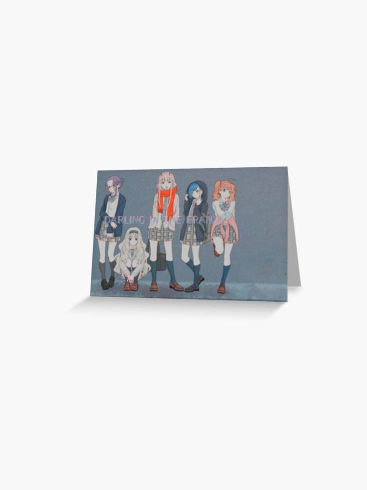 Anime. Darling in the FranXX art. Zero Two. Kokoro. Miku. Ichigo. Ikuno  Sticker for Sale by LezaZechel