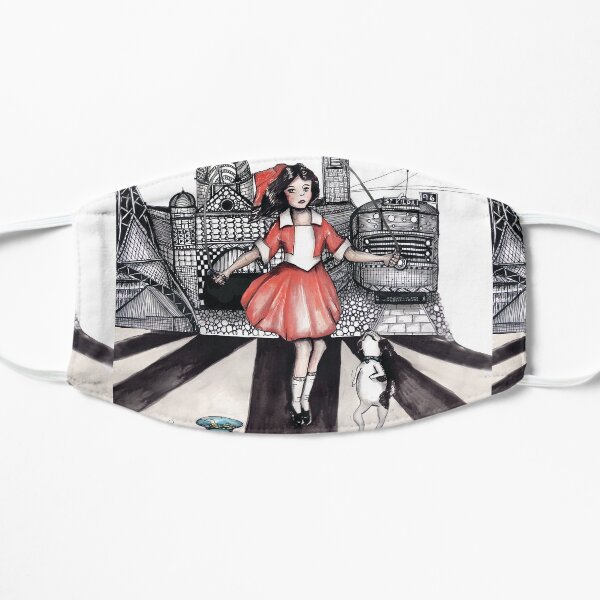 Skipping girl Melbourne little Audrey Flat Mask