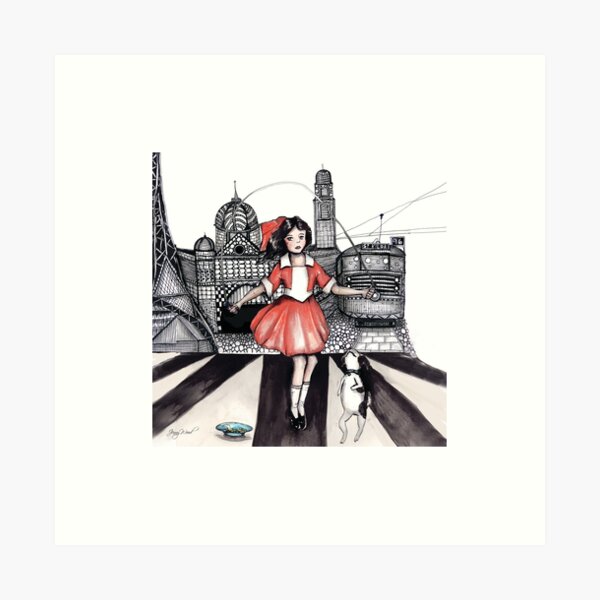 Item preview, Skipping girl Melbourne little Audrey designed and sold by Jenny Wood.