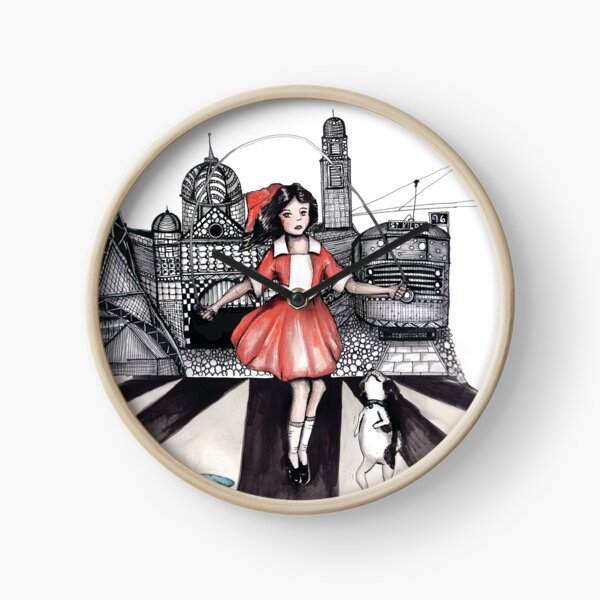Skipping girl Melbourne little Audrey Clock