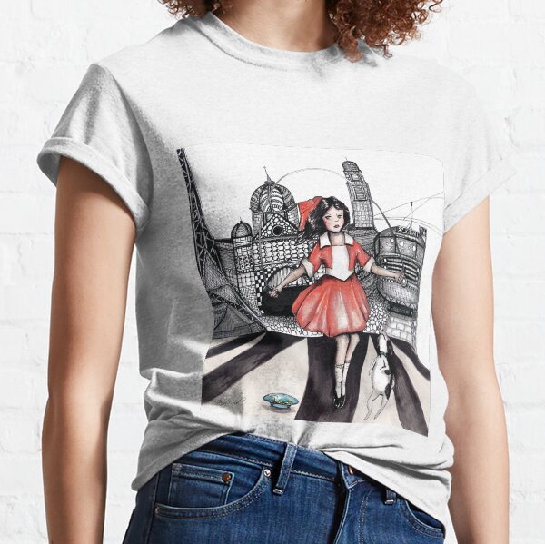 Skipping girl Melbourne little Audrey Classic T-Shirt