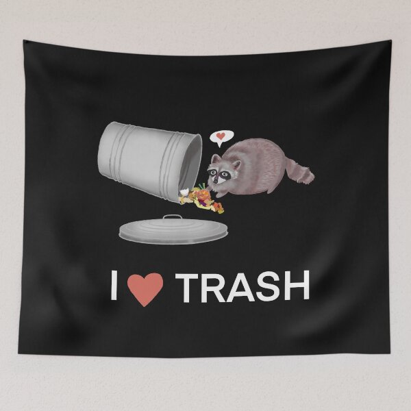 Item preview, I Heart Trash Panda Raccoon designed and sold by rachelleybell.