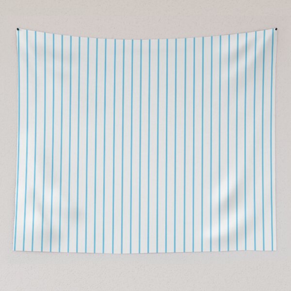 Item preview, Narrow turquoise and white stripes designed and sold by LittleBettyMakes.