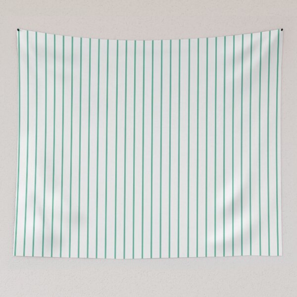 Item preview, Narrow aqua and white stripes designed and sold by LittleBettyMakes.