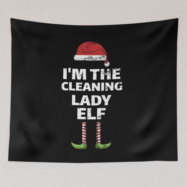 Item preview, Christmas cleaning lady elf matching group costume Retro Vintage designed and sold by Jeangel97.