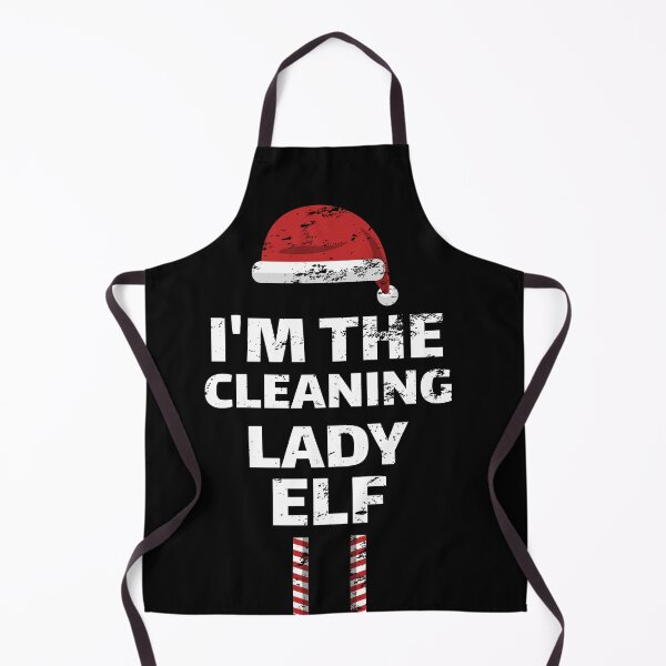 Item preview, Christmas cleaning lady elf matching group costume Retro Vintage designed and sold by Jeangel97.