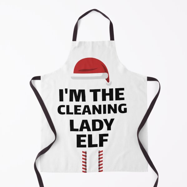 Item preview, Christmas cleaning lady elf matching group costume designed and sold by Jeangel97.