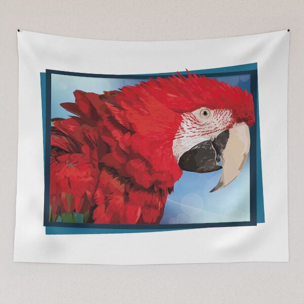 Item preview, red macaw designed and sold by obscurite.