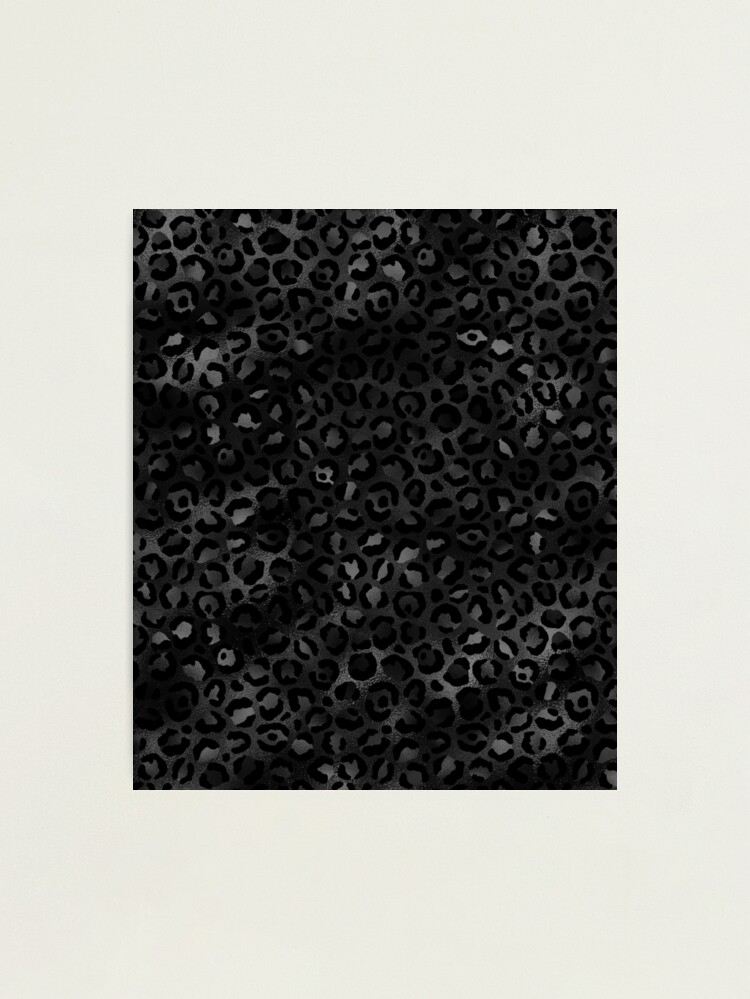 Black Leopard Print, Black Cheetah, Black, Leopard Print, Leopard Pattern,  Animal Print Photographic Print for Sale by TwistedTeeCo
