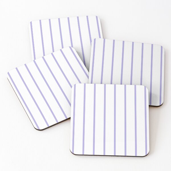 Item preview, Narrow lilac and white stripes designed and sold by LittleBettyMakes.