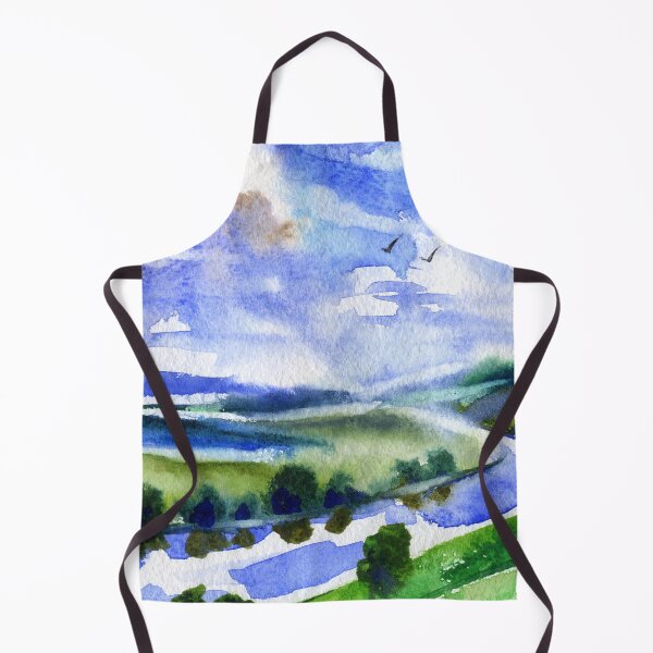 Item preview, Charming Watercolor Riverscape designed and sold by adortopia.