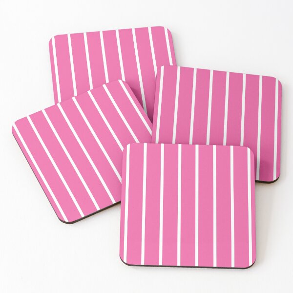 Item preview, Narrow deep pink and white stripes 2 designed and sold by LittleBettyMakes.