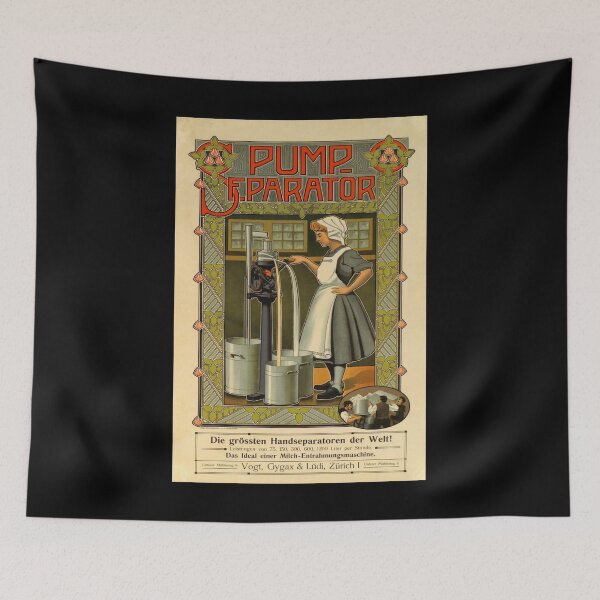 Item preview, retro pump separator die grossten handseparatoren des welt designed and sold by CorasPosters.
