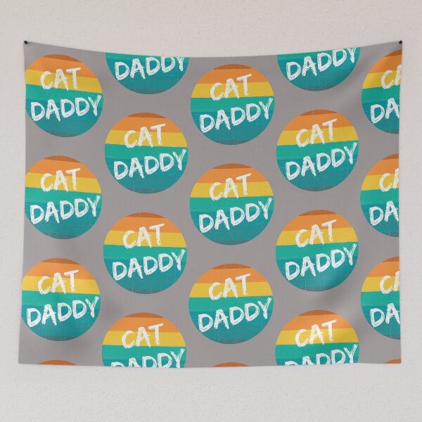 Item preview, Cat Daddy (white text, sunset circle) designed and sold by HamiltonmagicTs.