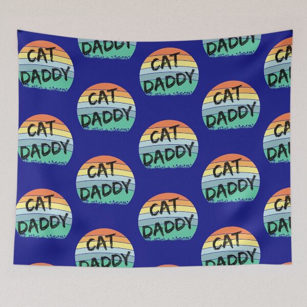 Item preview, Copy of Cat Daddy ((black text, sunset circle) designed and sold by HamiltonmagicTs.