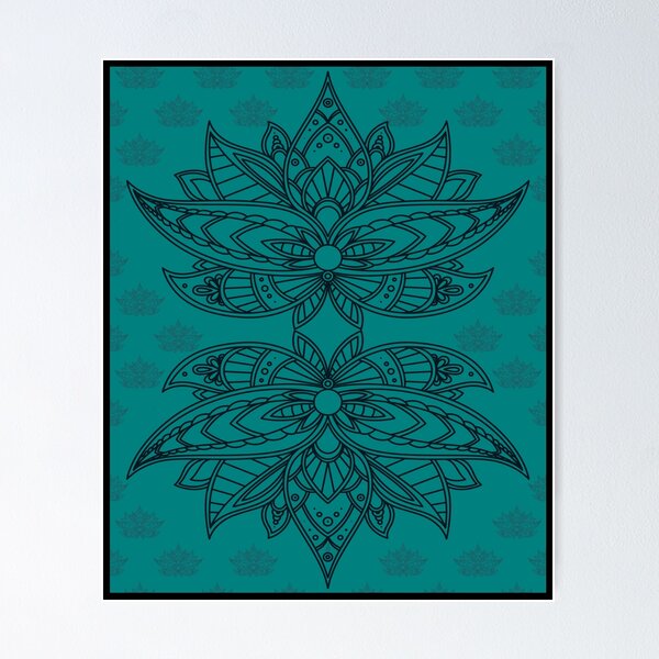 Item preview, Hamptons style teal damask design. designed and sold by LaBellCreative.