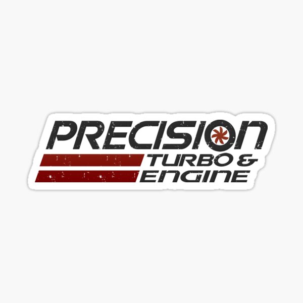 Precision Turbo and Engine 9”  Decal Sticker 47 Color Options 2