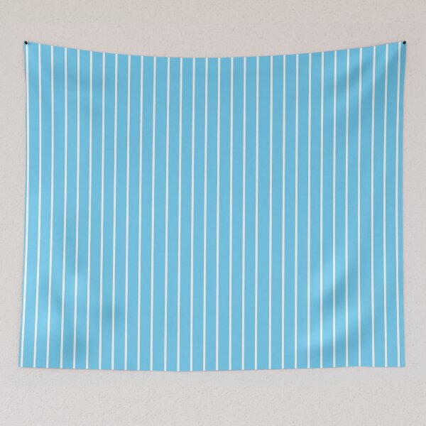 Item preview, Narrow turquoise and white stripes 2 designed and sold by LittleBettyMakes.